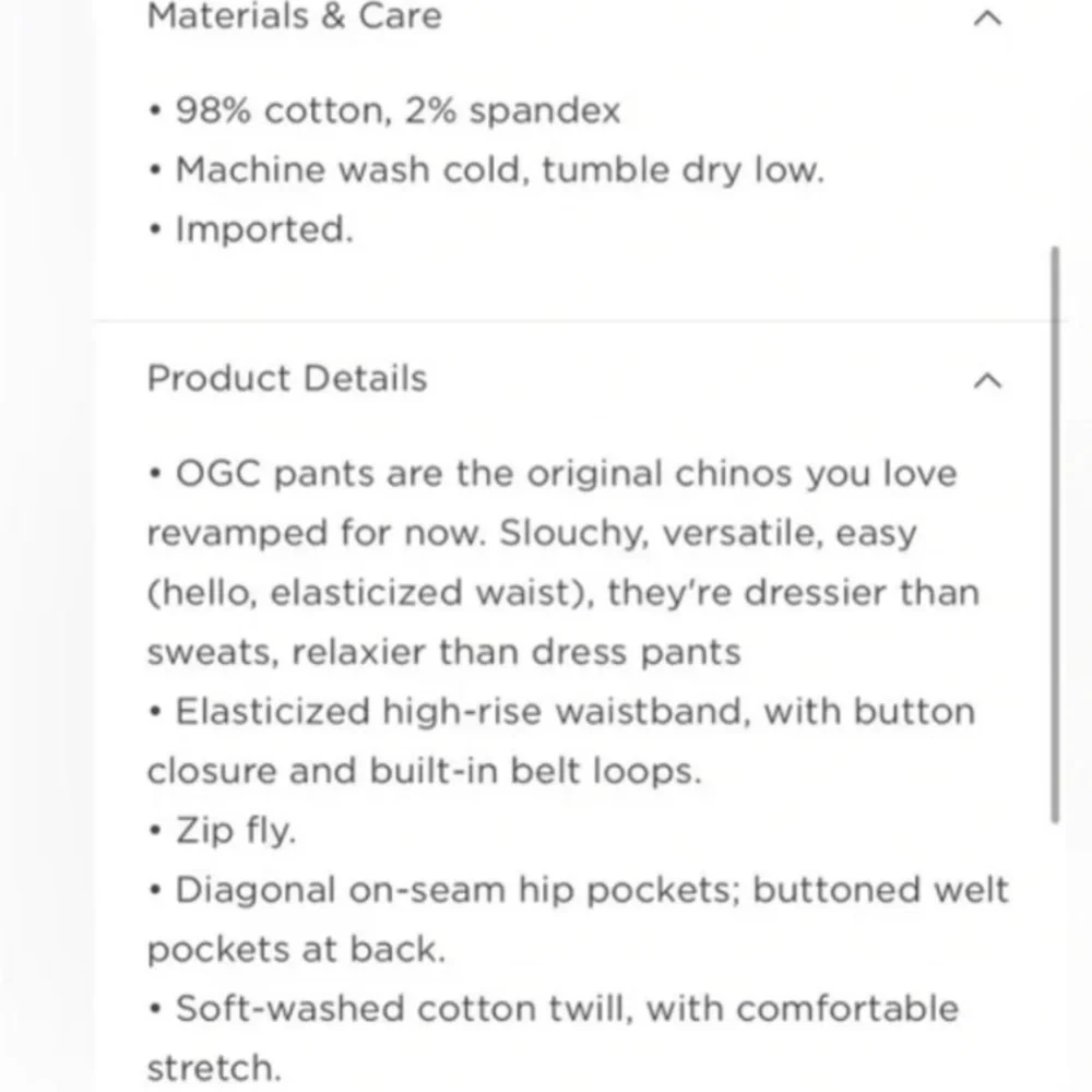 Old Navy styled can zip
